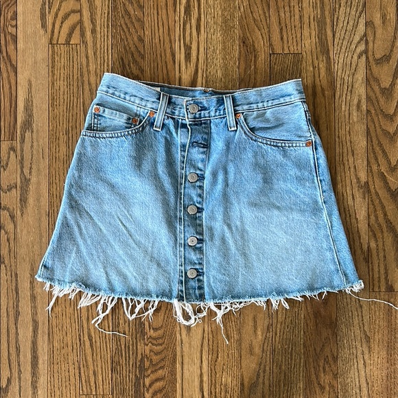 Levi's Dresses & Skirts - Levi's Blue A-Line Mini Skirt